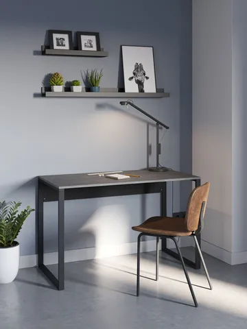 Renora Skrivbord 100 cm - Retrogrå och svart - Möbler - Hemmakontor - Skrivbord