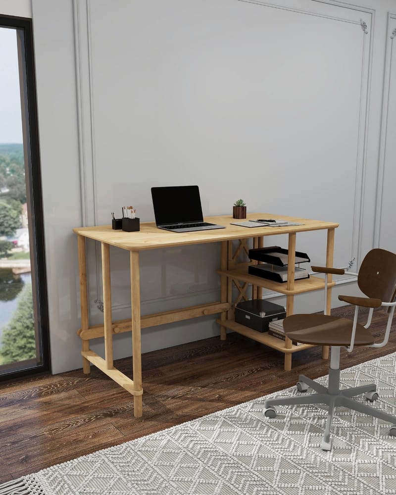 Rorina Skrivbord 125 cm - Ek - Möbler - Hemmakontor - Skrivbord