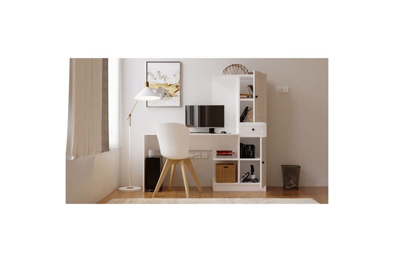 Salor Skrivbord 40x120 cm - Vit - Möbler - Hemmakontor - Skrivbord