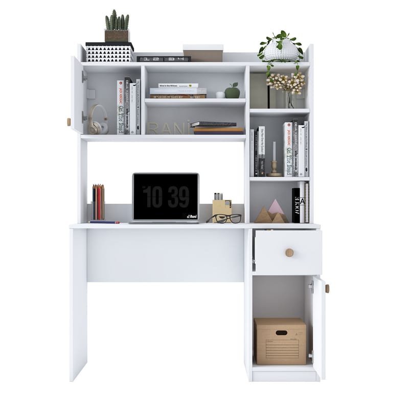 Sarnor Skrivbord 120x166x50 cm - Vit - Möbler - Hemmakontor - Skrivbord