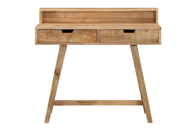 Skrivbord 100x45x90 cm massivt grovt mangoträ - Brun - Möbler - Hemmakontor - Skrivbord