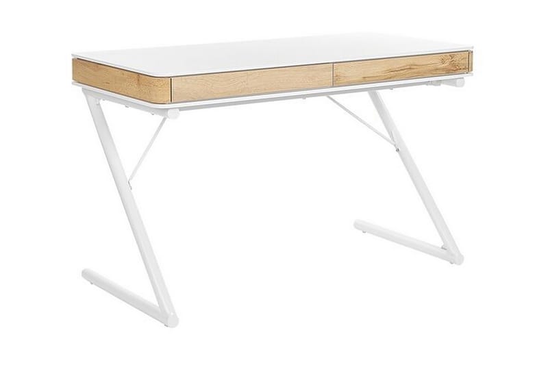 Skrivbord 120 x 60 cm vit FONTANA - Vit - Skrivbord - Bord