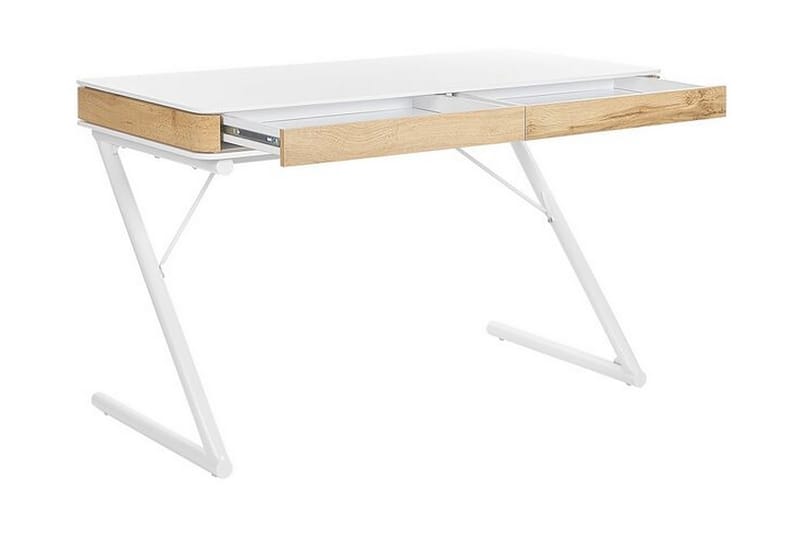 Skrivbord 120 x 60 cm vit FONTANA - Vit - Skrivbord - Bord