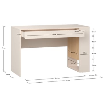 Skrivbord 4 You Fresh 120 cm - Sandbeige - Möbler - Hemmakontor - Skrivbord