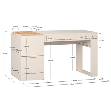 Skrivbord 4 You Fresh 140 cm - Ek - Möbler - Hemmakontor - Skrivbord