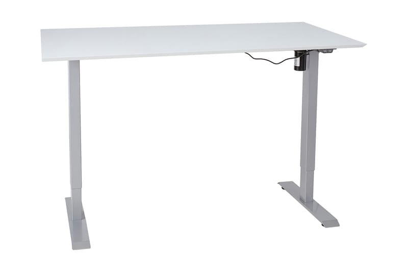 ACUMEN 1 Skrivbord 160 cm Höj-och Sänkbar Elektrisk Gråvit - Möbler - Hemmakontor - Skrivbord