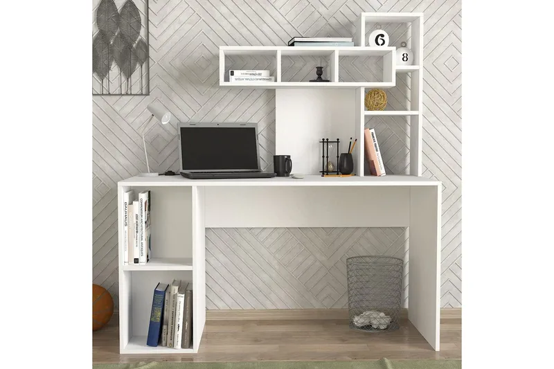 Skrivbord Alera - Guld/Vit - Möbler - Hemmakontor - Skrivbord