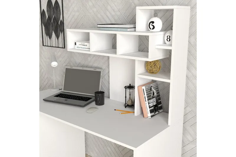 Skrivbord Alera - Guld/Vit - Möbler - Hemmakontor - Skrivbord