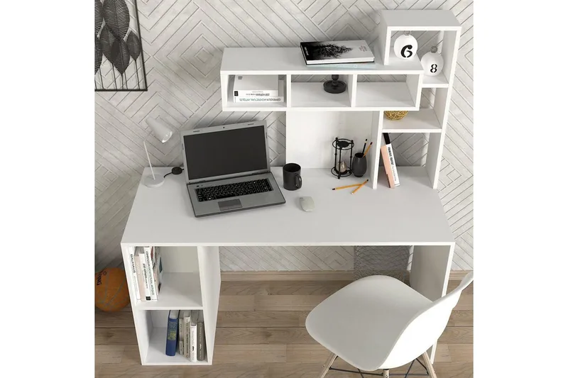 Skrivbord Alera - Guld/Vit - Möbler - Hemmakontor - Skrivbord