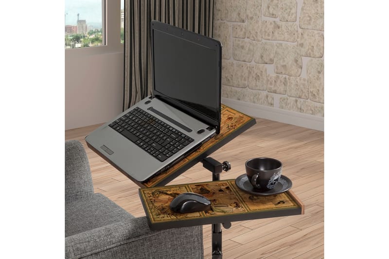 ARBIA Ståskrivbord 67 cm Små Bilder Trä/natur/Svart - Möbler - Hemmakontor - Skrivbord