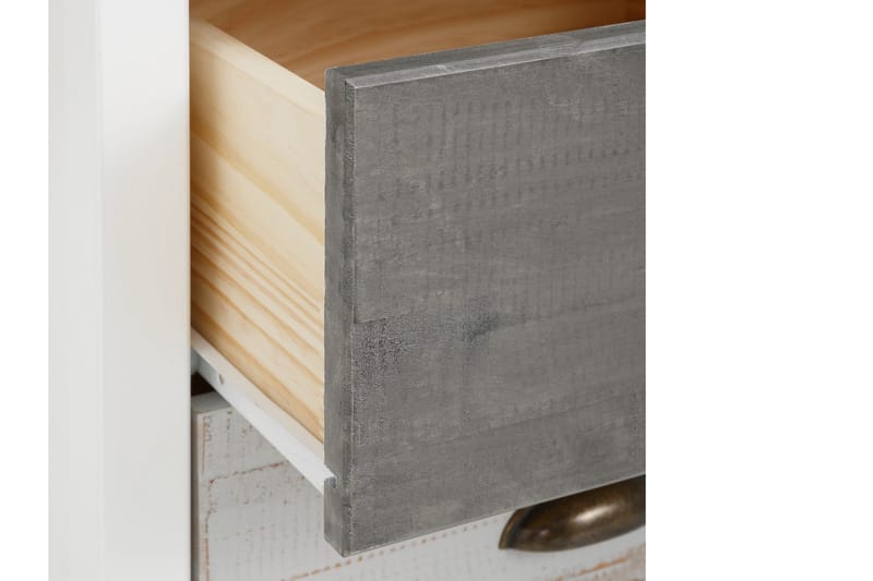 AUCILLA Skrivbord 140 cm Vit/Ljusgrå/Mörkgrå - Möbler - Hemmakontor - Skrivbord
