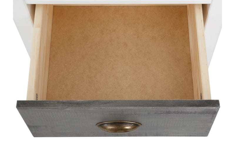 AUCILLA Skrivbord 140 cm Vit/Ljusgrå/Mörkgrå - Möbler - Hemmakontor - Skrivbord
