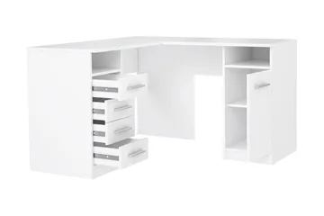 Baacwood Skrivbord 125 cm - Vit - Möbler - Hemmakontor - Skrivbord