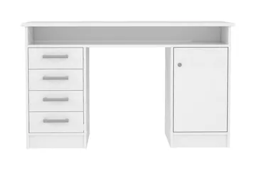 Baacwood Skrivbord 126 cm - Vit - Möbler - Hemmakontor - Skrivbord