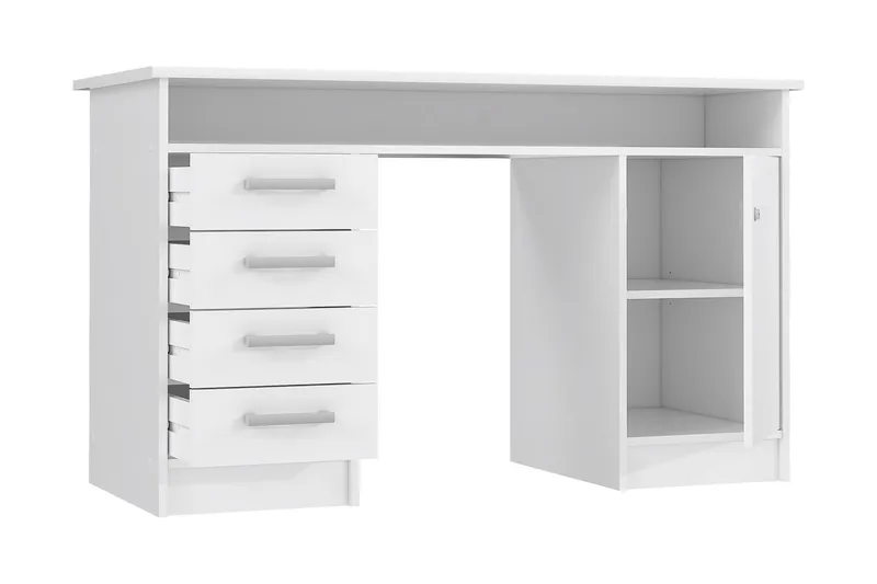 Baacwood Skrivbord 126 cm - Vit - Möbler - Hemmakontor - Skrivbord