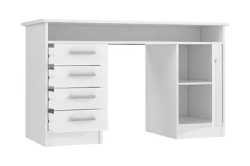 Baacwood Skrivbord 126 cm - Vit - Möbler - Hemmakontor - Skrivbord