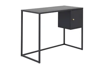 Bakal Skrivbord 95 cm med Förvaring Skåp - Svart - Möbler - Hemmakontor - Skrivbord