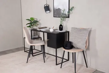 Bakal Skrivbord 95 cm med Förvaring Skåp - Svart - Möbler - Hemmakontor - Skrivbord