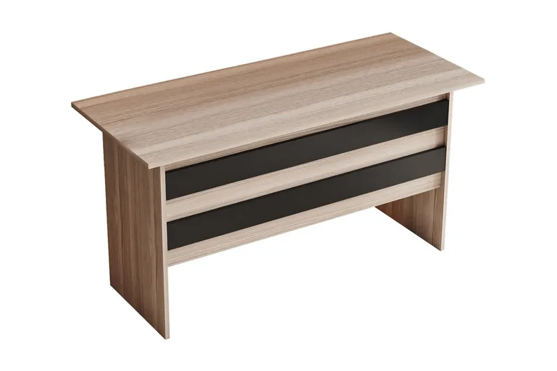 Barrock Skrivbord 140 cm, Natur/Svart