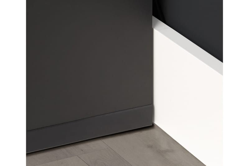 Bays Gaming Skrivbord 160 cm med Förvaring 2 Hyllor - Svart - Möbler - Hemmakontor - Skrivbord