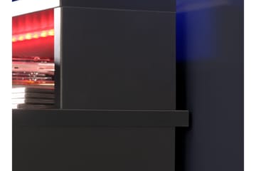 Bays Gaming Skrivbord 160 cm med Förvaring 2 Hyllor - Svart - Möbler - Hemmakontor - Skrivbord