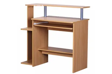 Bozanich Skrivbord 94 cm med Förvaring Hyllor - Natur - Möbler - Hemmakontor - Skrivbord