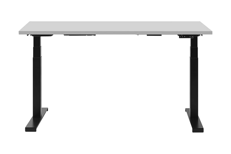 BRENTRY Skrivbord 130 cm Elektriskt Justerbart Grå/Svart - Skrivbord - Bord