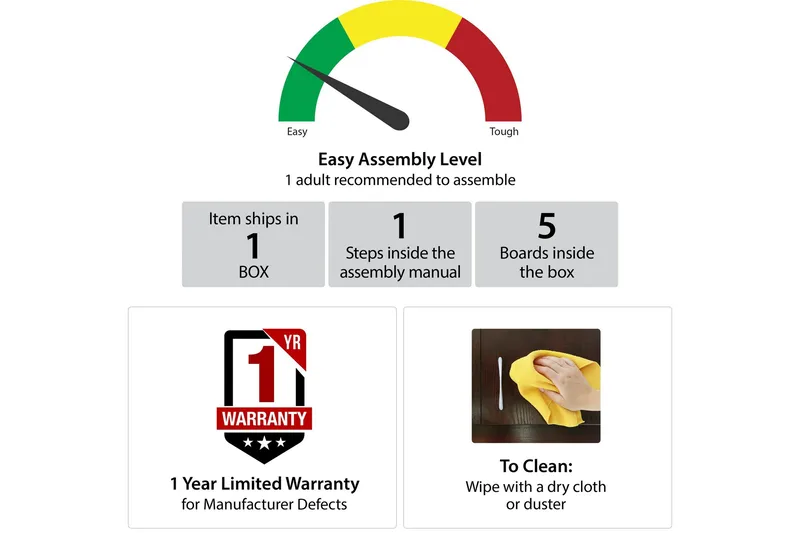 Brittany Skrivbord 121 cm Natur - Novogratz - Möbler - Hemmakontor - Skrivbord