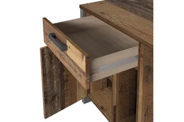 Cadle Skrivbord 127 cm med Förvaring Låda + Skåp - Brun/Grå - Möbler - Hemmakontor - Skrivbord