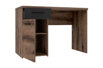 Cannop Skrivbord 110 cm med Förvaring Låda + Skåp - Brun/Svart - Möbler - Hemmakontor - Skrivbord