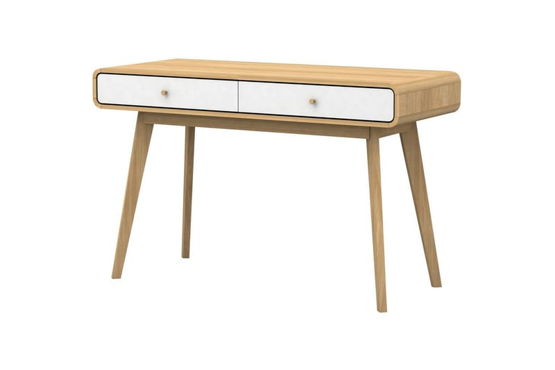 Skrivbord Cassie Ek/Vit - Ek/Vit - Möbler - Hemmakontor - Skrivbord