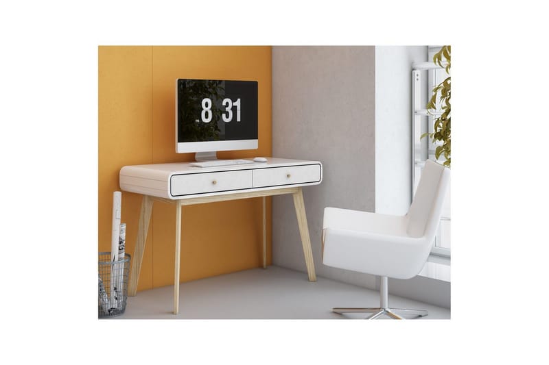 Skrivbord Cassie Vit/Vit - Vit/Vit - Möbler - Hemmakontor - Skrivbord