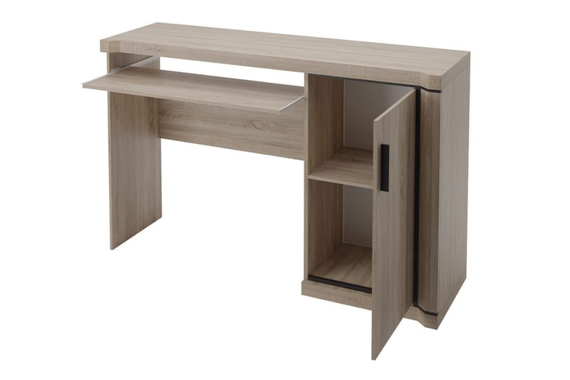 Chezum Skrivbord 126 cm med Förvaring Skåp - Tryffel/Grå - Möbler - Hemmakontor - Skrivbord