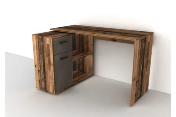 Colatosti Hörnskrivbord 117 cm med Förvaring - Mörkbrun - Möbler - Hemmakontor - Skrivbord