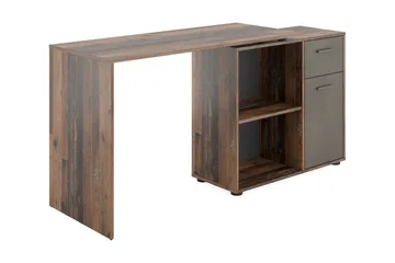Colatosti Hörnskrivbord 117 cm med Förvaring - Mörkbrun - Möbler - Hemmakontor - Skrivbord