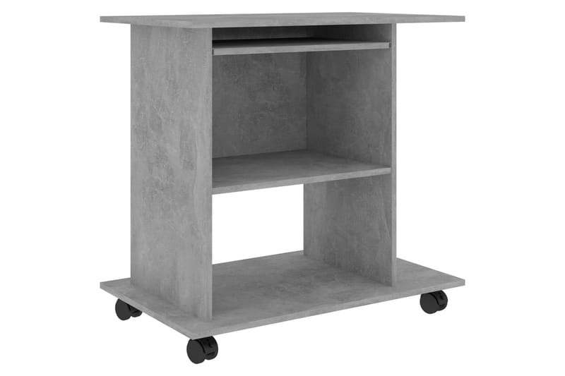 Datorbord betonggrå 80x50x75 cm spånskiva - Grå - Möbler - Hemmakontor - Skrivbord