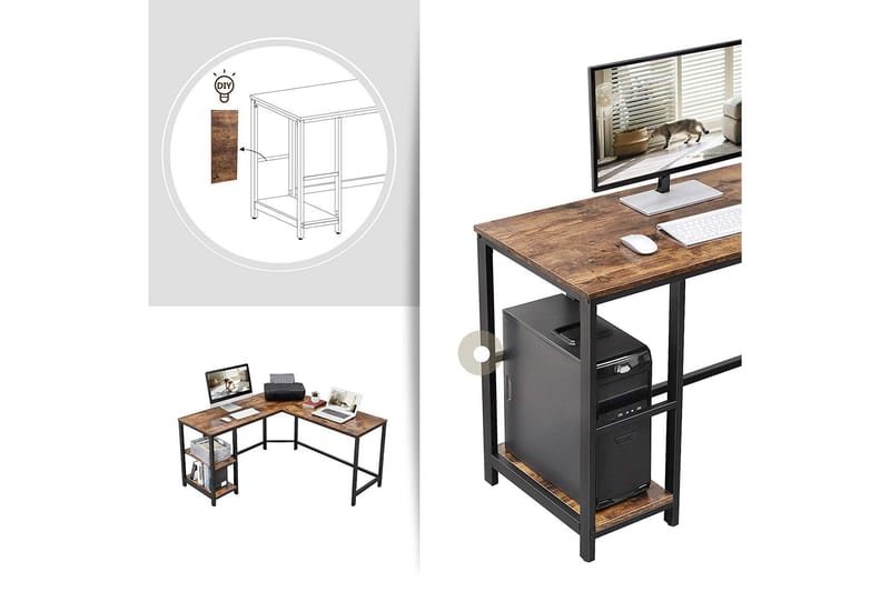 DATORBORD Brun - Brun - Bord - Skrivbord