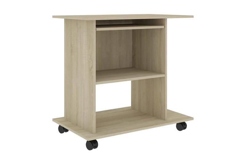 Datorbord sonoma-ek 80x50x75 cm spånskiva - Brun - Möbler - Hemmakontor - Skrivbord