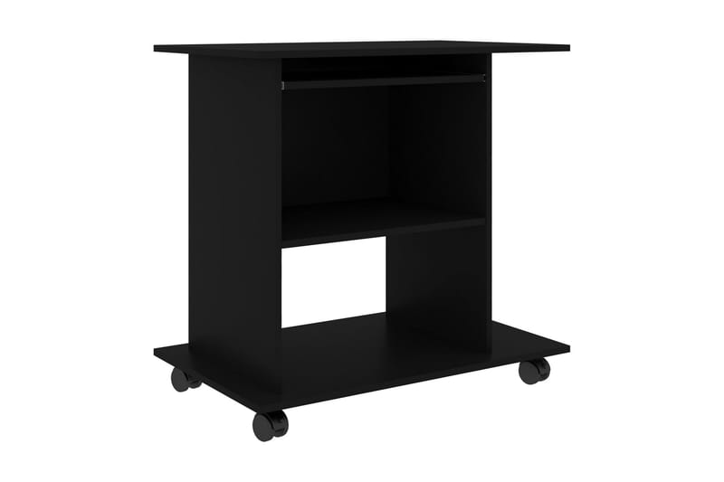 Datorbord svart 80x50x75 cm spånskiva - Svart - Möbler - Hemmakontor - Skrivbord