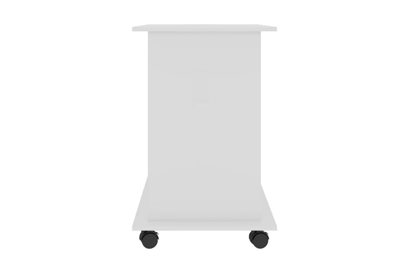 Datorbord vit högglans 80x50x75 cm spånskiva - Vit - Skrivbord - Bord