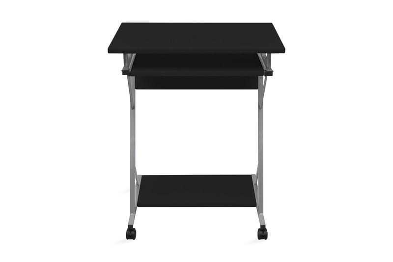 Datorskrivbord med utdragbar hylla för tangentbordet svart - Svart - Skrivbord - Bord
