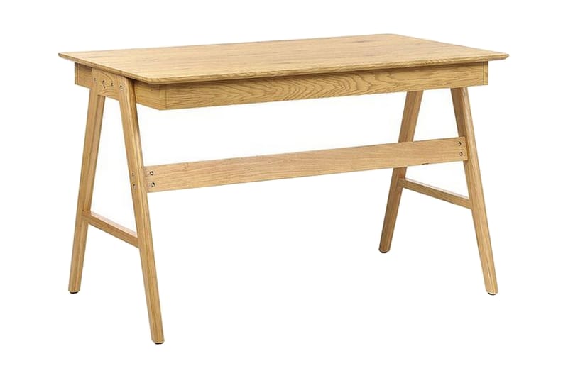 DAVILUCAS Skrivbord 120 cm 2 Lådor Ljusbrun - Möbler - Hemmakontor - Skrivbord