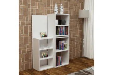 Decorotika Skrivbord 120 cm med Förvaring Hyllor - Vit - Möbler - Hemmakontor - Skrivbord