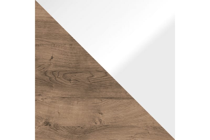 DOMARD Skrivbord 130 cm med Förvaring 2 Skåp Trä/Vit - Vit - Möbler - Hemmakontor - Skrivbord