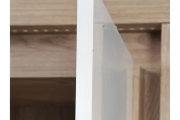 Domardon Skrivbord 130 cm med Förvaring 2 Skåp - Trä/Vit - Möbler - Hemmakontor - Skrivbord