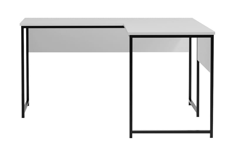 DOYRAN Hörnskrivbord 160 cm Vit/Svart - Möbler - Hemmakontor - Skrivbord