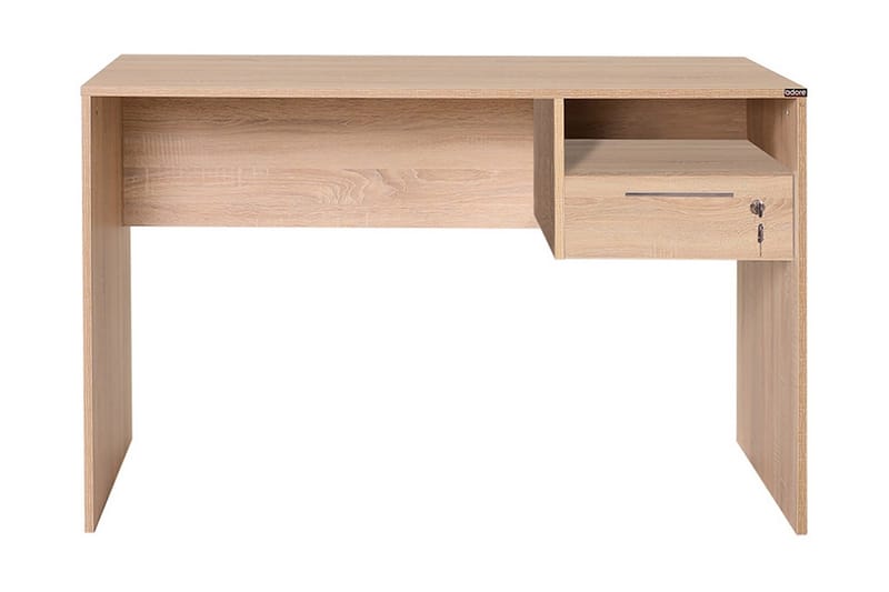 DUMELE Skrivbord 120 cm med Förvaring Hyllor + Låsbar Låda N - Möbler - Hemmakontor - Skrivbord