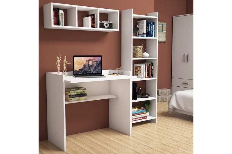 Edging Kontorsmöbelset 90 cm - Vit - Möbler - Hemmakontor - Skrivbord