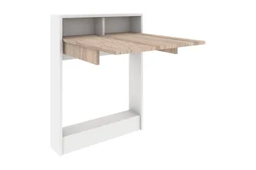 Elegancia Väggskrivbord 70 cm med Förvaring Hylla Utfällbart - Trä - Möbler - Hemmakontor - Skrivbord
