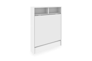 Elegancia Väggskrivbord 70 cm med Förvaring Hylla Utfällbart - Vit - Möbler - Hemmakontor - Skrivbord
